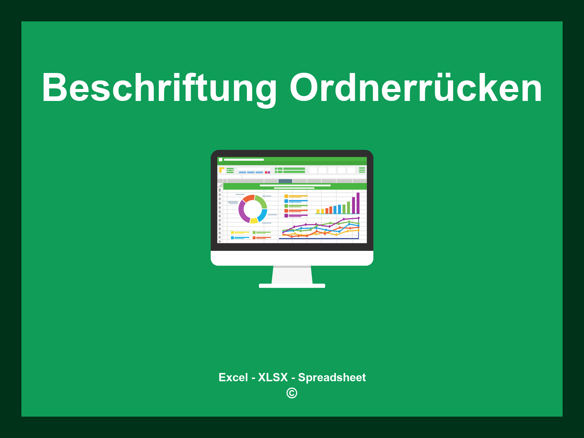 Beschriftung Ordnerrücken Vorlage Excel