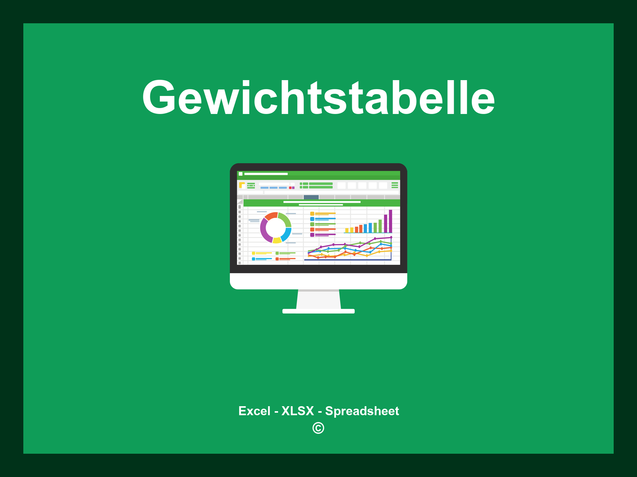 Gewichtstabelle Excel Vorlage