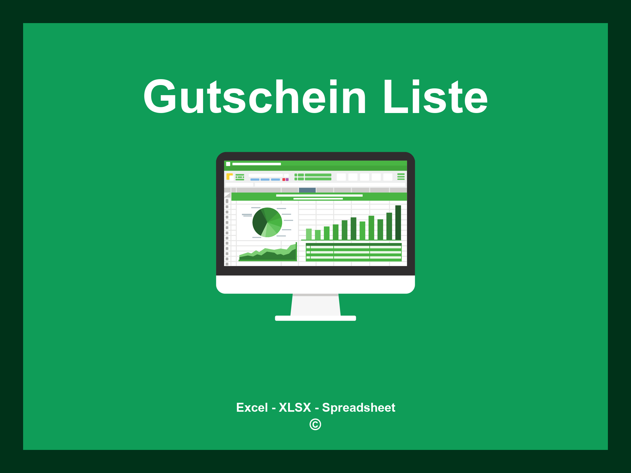 Gutschein Liste Excel Vorlage