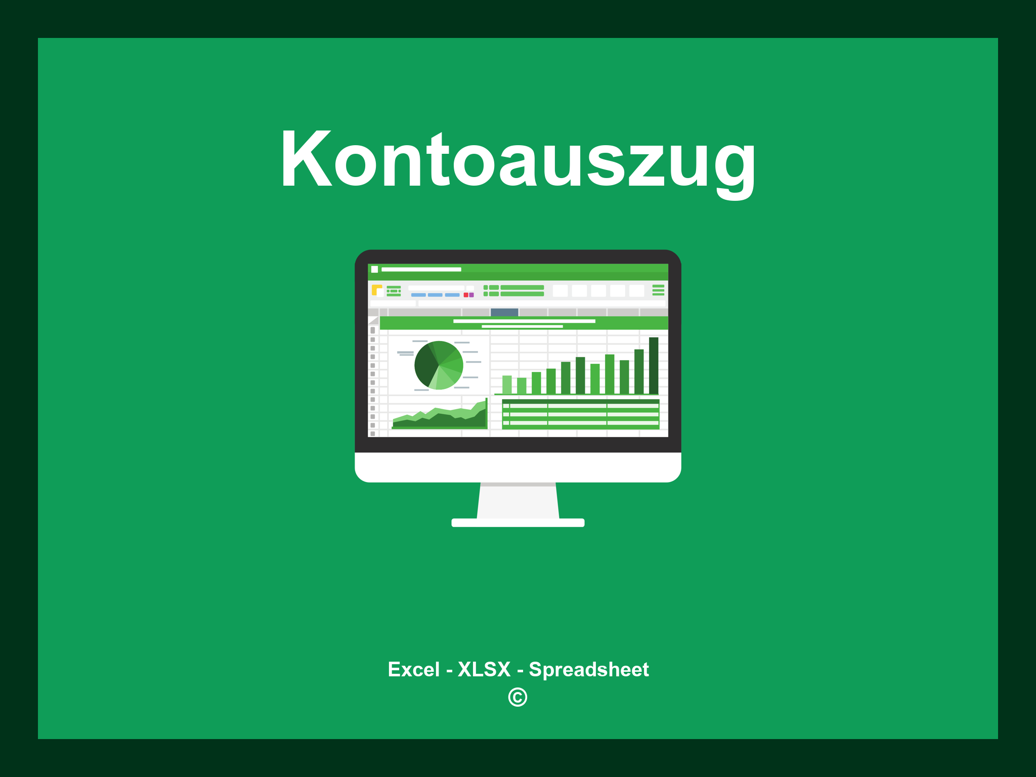 Kontoauszug Excel Vorlage
