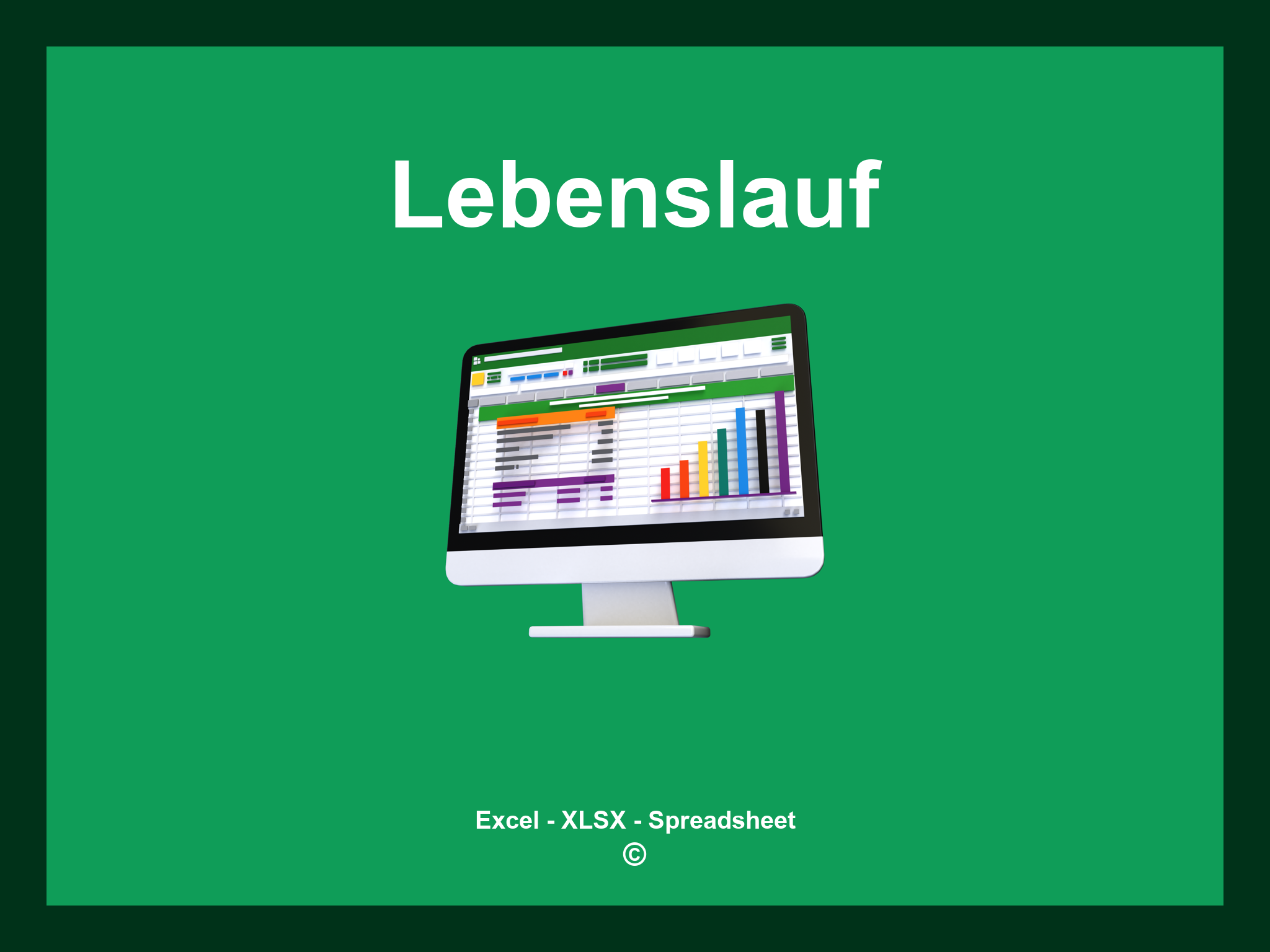 Lebenslauf Excel Vorlage