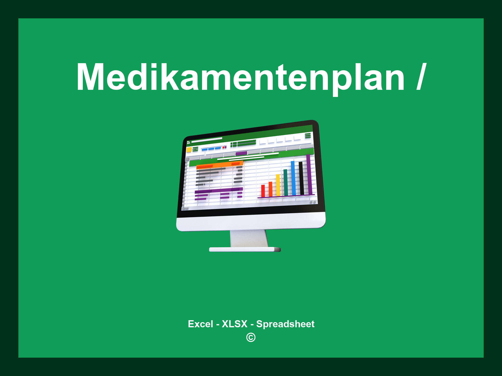 Medikamentenplan Word / Excel Vorlage Zum Ausfüllen