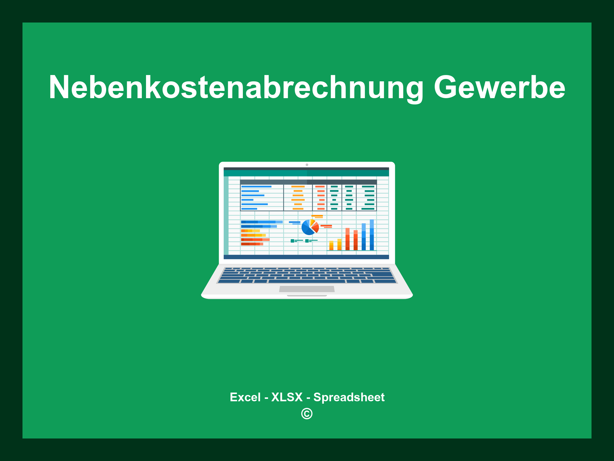 Nebenkostenabrechnung Gewerbe Vorlage Excel