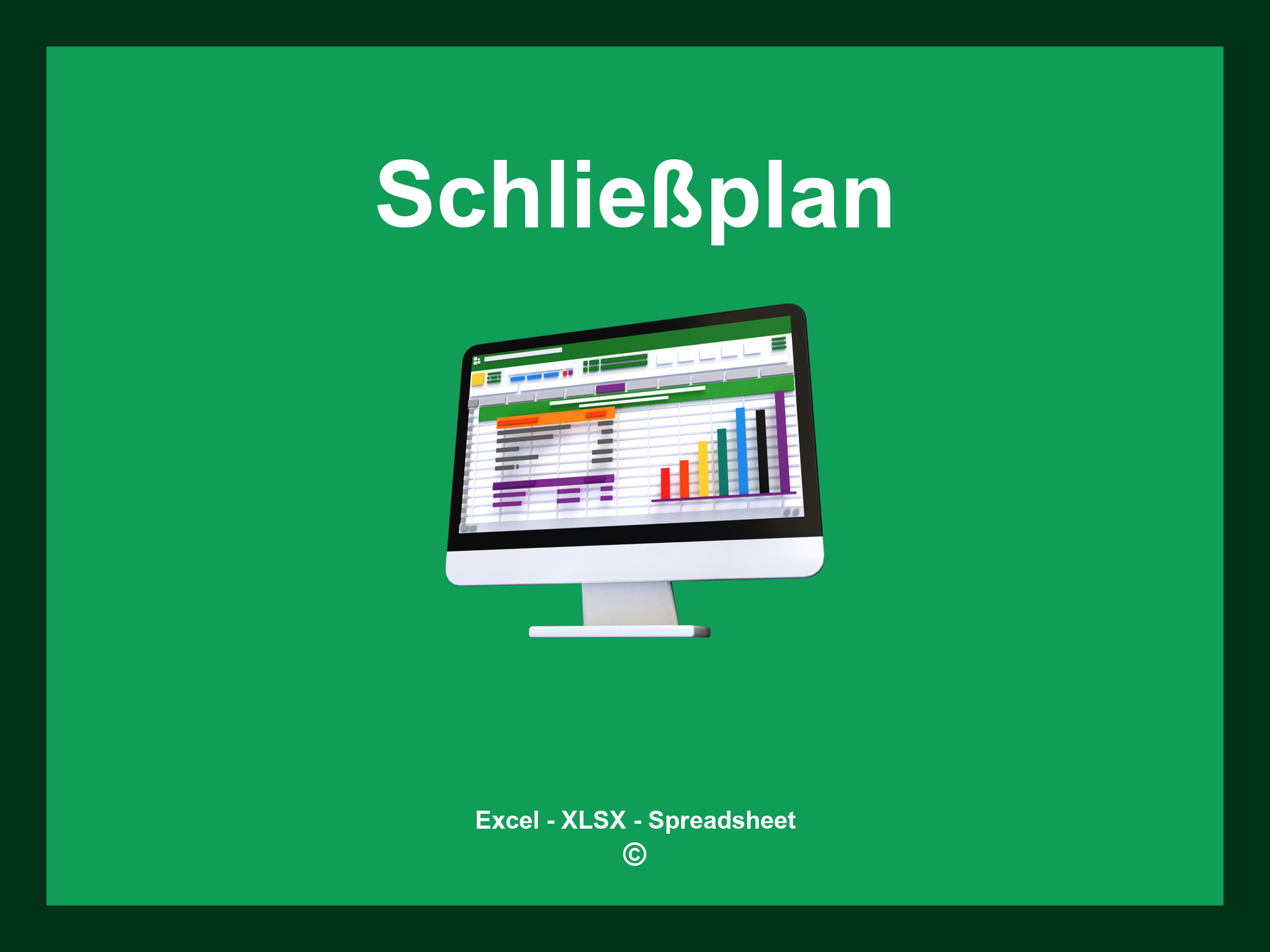 Schließplan Excel Vorlage