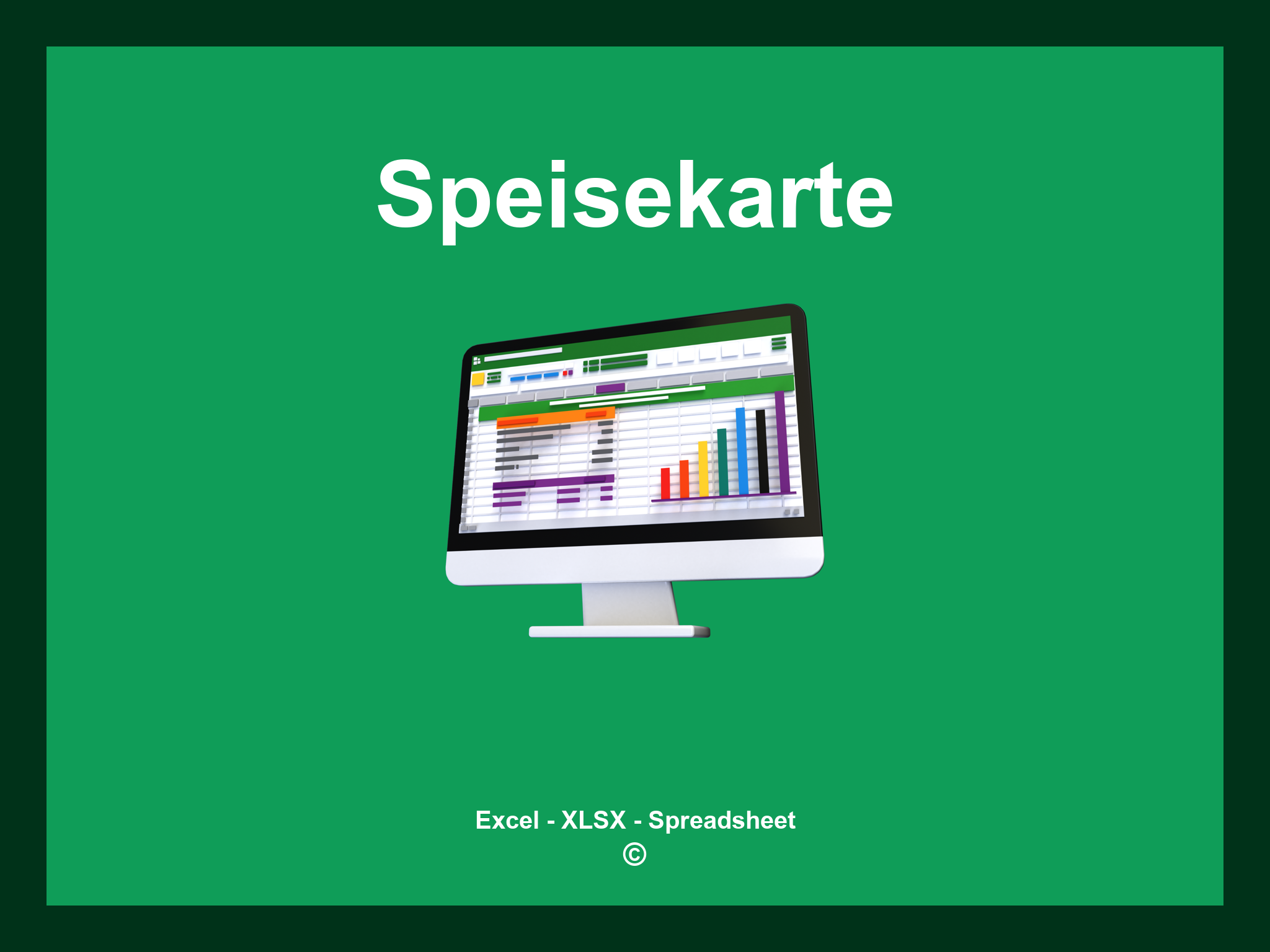 Excel Vorlagen Speisekarte